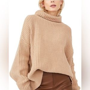 Free People Swim Too Deep Mock neck Sweater